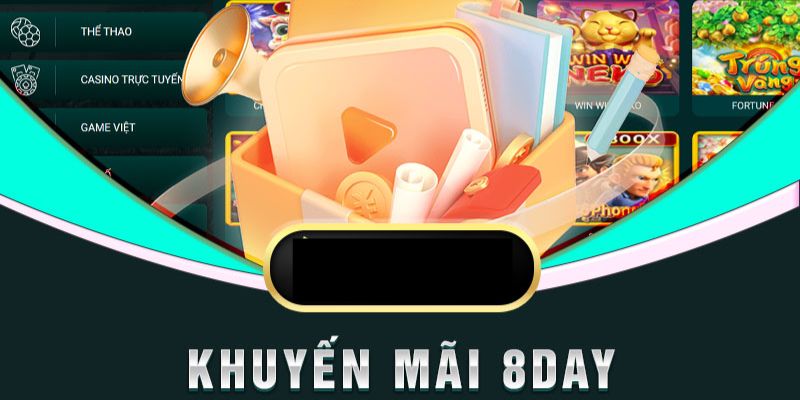 Khuyến mãi 8DAY mới nhất